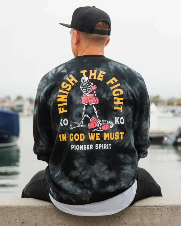 Finish The Fight Tie Dye Sweatshirt